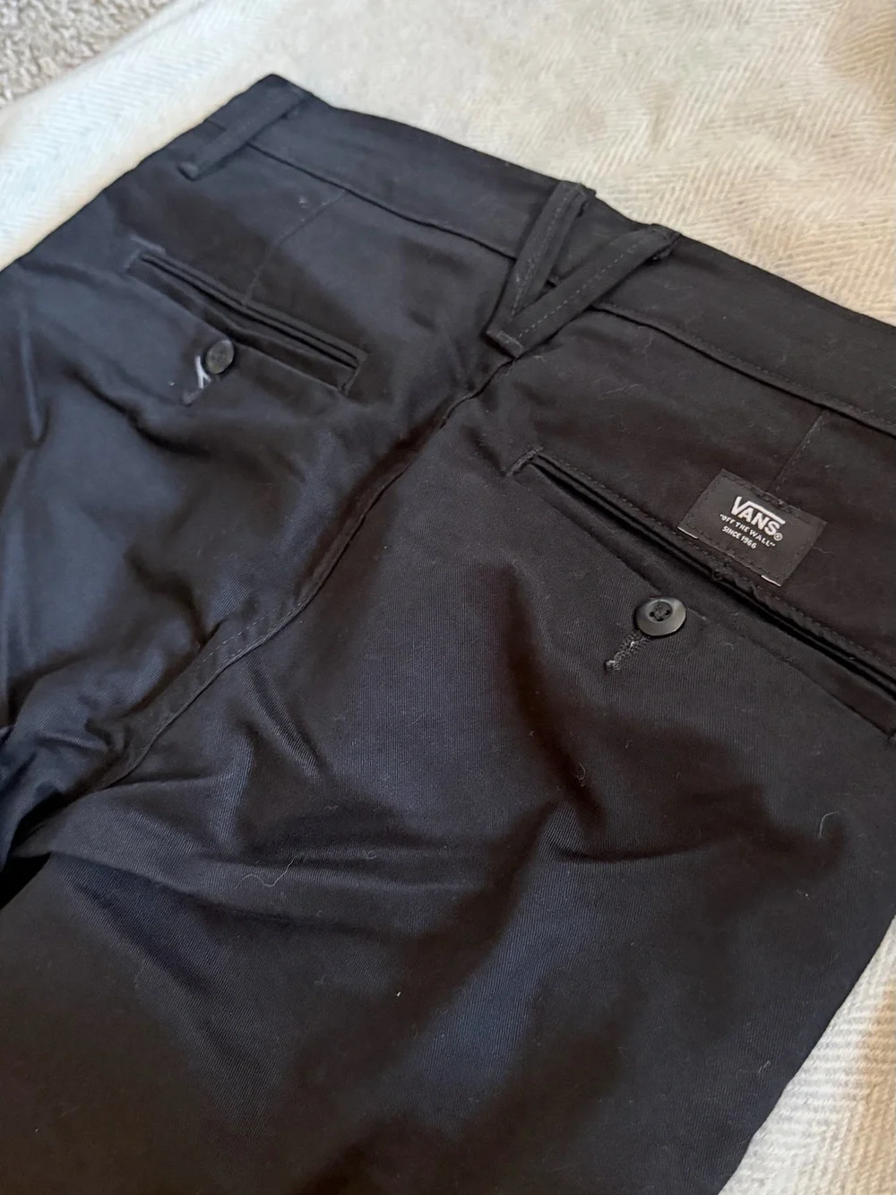 Vans Men's Pants Slim Fit Authentic Chino Black Size 29